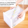 TRANBO Expanding File Folder with 13 Pockets, A4 Expandable Document