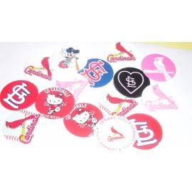 Unbranded Pre Cut One Inch Bottle Cap Images Baseball Cardinals  Free Ship - photo, 25 images