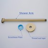 Wall Mounted Shower Arm 16 Inch Extension Pipe Shower Head