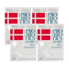 Denps Denmark Probiotics Story 170mg x 60 Capsules (4ea) / 덴프스 덴마크 유산균 이야기 170mg x 60캡슐 4개