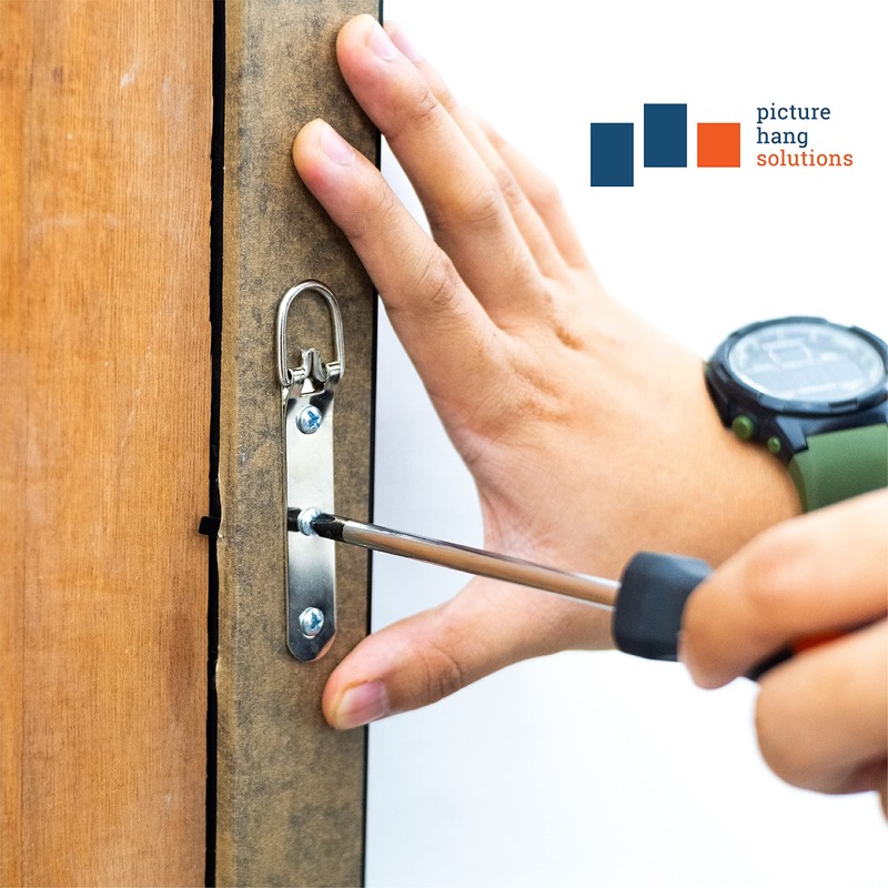 PHS Heavy Duty D Ring Picture Hangers - 100 Pack