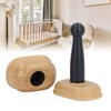 Door Stopper Non Magnetic No Drilling Windproof Wood Grain Invisible