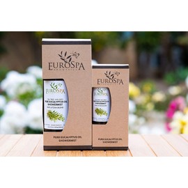 EuroSpa Aromatics Pure Eucalyptus Oil ShowerMist and Steam Room Spray, All-Natural Premium Aromatherapy Essential Oils - Tea Tree Infused, 8oz