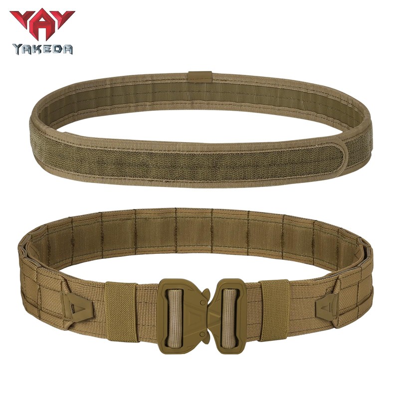YAKEDA Tactical Battle Belts 8-in-1 Molle Hunting Belt Fishing Game