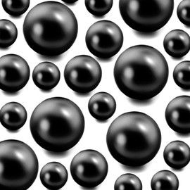 TMCLHXYNF 220Pieces Floating NO Hole Pearls for Centerpiece Glass Vases,Floating Black Pearls Beads for Tall Vase Filler Floating Candles for Wedding Table Decor