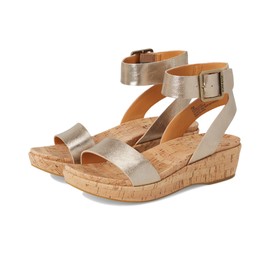 Kork Ease Women's Mullica Wedge Sandal, Soft Gold, 9