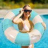 Lenwen 9 Pcs Classic Striped Pool Inner Tubes Pool Tubes