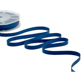 Furlanis - Nastro Decorativo Gros Grain, Nastro Canetè, Tessuto Italiano - Blu Scuro, 10 mm x 20 m