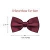 trilece Bow Ties for Men - Men's Solid Pre-tied Clip
