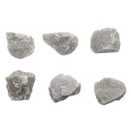 EISCO 6PK White Quartzite, Metamorphic Rock Specimens - Approx. 1" - Geologist Selected & Hand Processed - Great for Science Classrooms - Class Pack