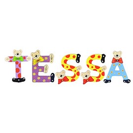 Playshoes Children's Wooden Letters Names Tessa Set – Assorted