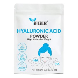 Ácido Hialurônico Em Pó Ifeier De Alto Peso Molecular 60g