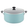 Farberware Cookware Nonstick Stockpot with Lid, 10.5 Quart, Aqua