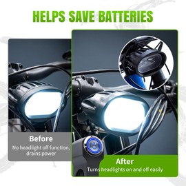 RIDLOG Surron Headlight Switch Surron Motorcycle Light On/Off Switch Fit for Surron LBX Light Bee X/S Talaria Sting MX3 Segway X260/X160 Sur Ron Electric Dirt Bike