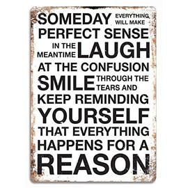 Cirrus Metal Wall Plaque Text/Speech"Somedayâ White