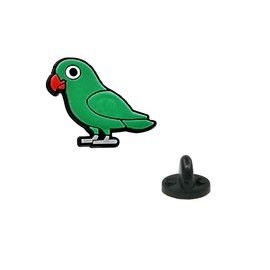 Parakeet Apparel Pin Badge Pin Lapel Pin Unisex Yazzle Dazzle Parrot Cockatiel Cockapoo Cockatoo Macaw Raven Dove Duck Swan Toucan Wren Canary Chicken Turkey Goose Budgie Lovebird Finch Green Set of 2