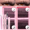 804 Extensiones De Pestañas Postizas Kit Maquillaje Completo