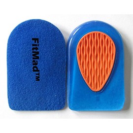 FitMad® Heel Pad Supports - Heel Pads for Football Boots, Runners, Walkers, Shock Absorbing Shoe Insert for Plantar Fasciitis, Heel Support, Ankle Pain, Heel Spurs, Heel Cushions - Size UK 6.5-12