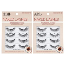 Ardell Naked Lashes 424 Pack of 2 False Eyelashes Lightweight Natural Look Wispies