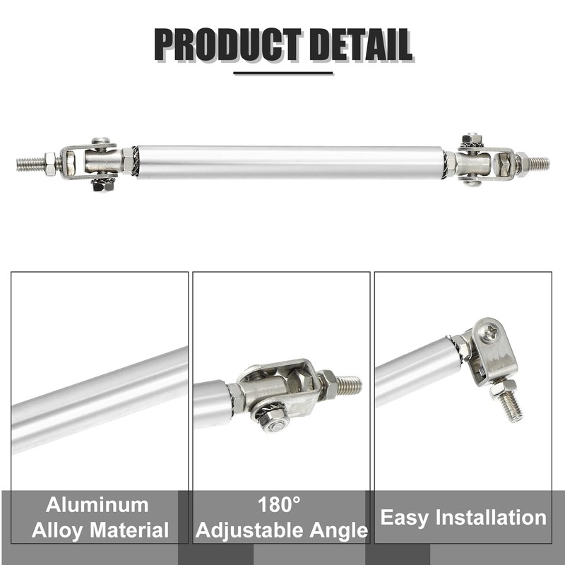 X AUTOHAUX 1pair 100mm 3.94" Universal Splitter Support Rods Adjustable