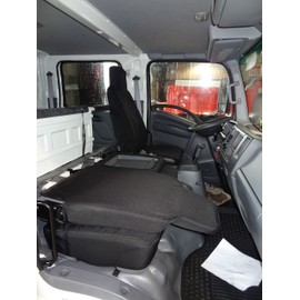 Durafit Seat Covers Made to fit 2006-2022 Isuzu NPR Front 40/60 Split Bench Seat, Heavy-Duty Exact Custom-Fit Seat Covers