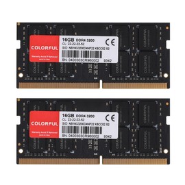 ddr4 Laptop ram Memory SODIMM,colorful 32GB(16GB*2 Pieces Total 32GB) DDR4 RAM, 3200MHz CL22 (or 2933MHz) 260-Pin, Compatible with Intel Core and AMD Ryzen Processors,for Gaming,Fast Speed