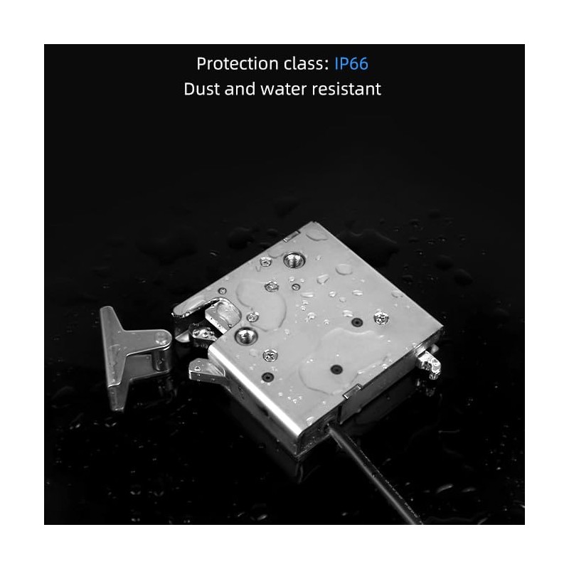 Electronic Rotary Push-to-Close Latch, Auto Lock, with Latch Status Microswitch,