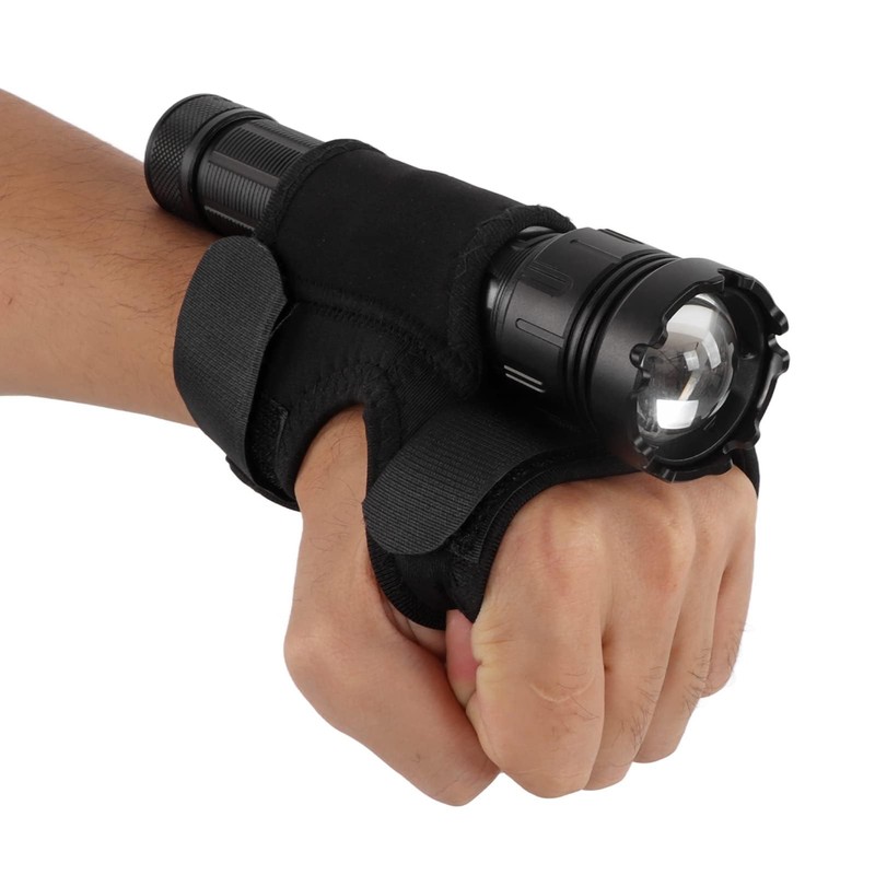 Kodrily Wrist Flashlight Holster, Diving Torch Arm Holder Mount, Nylon