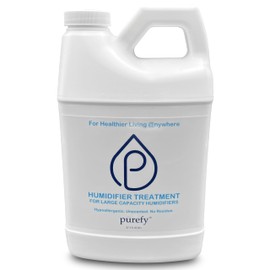 PUREFY Humidifier Treatment Large Capacity (68 oz) – for Large (6L, 1.5 Gallons or More) Humidifiers or Coolers. Hypoallergenic. Unscented. No Residue. Hygienic Humidifier for Healthier Air.