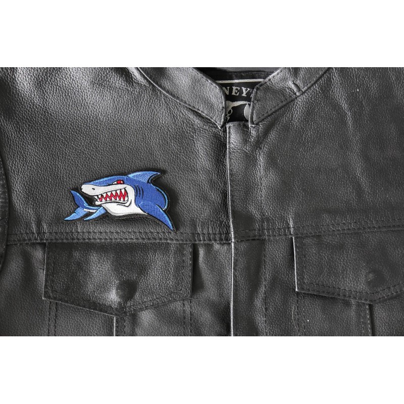 Ivamis Iron on Shark Patch - 4x2.75 inch - P7032