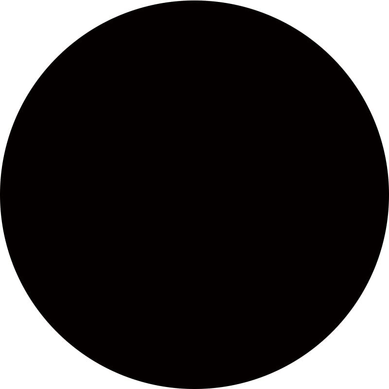 Leowefowa Round Pure Black Backdrop Polyester 7.2x7.2ft(2.2m) Solid Black Photography