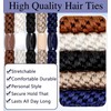 Men's Hair Ties, 10 Pack Men Bracelet Braided Hair Ties