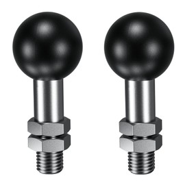 BRCOVAN 2 Pack, 1'' Ball Adapter with M10 x 1.25 x 15 Threaded Post Compatible with RAM Mounts B Size 1 Inch Ball Double Socket Arm
