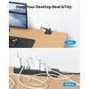 Desk Clamp Power Strip, Surge Protector with 5 AC Outlets