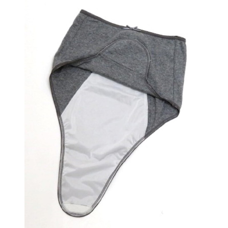 Modde La Casa Postpartum Panties, 100% Cotton, Plain, Gray
