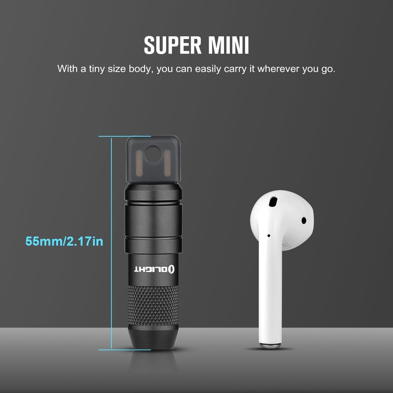 OLIGHT IMINI 2 EDC Rechargeable Keychain Flashlight 2 Pack, 50