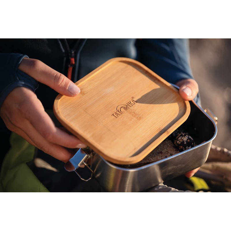 Tatonka Lunch Box I 800 Bamboo Volume: 0.8 L Stainless