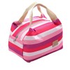 WOIWO Stripe Tableware Keeps Cold Lunch Insulation Bag Waterproof Portable