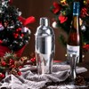 LUCKYGOOBO Cocktail Shaker,24 oz Martini Shaker,Drink Shaker Built-in Strainer,Professional Stainless