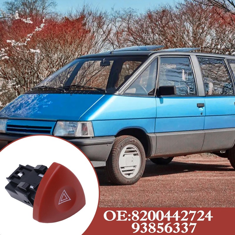 HISports Hazard Warning Light Switch Button Compatible with Renault Espace