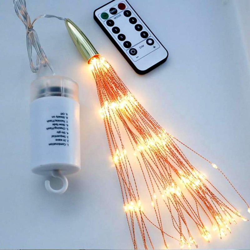 PXBNIUYA 2 Pack Starburst Sphere Lights,200 LLED Firework Light, 8