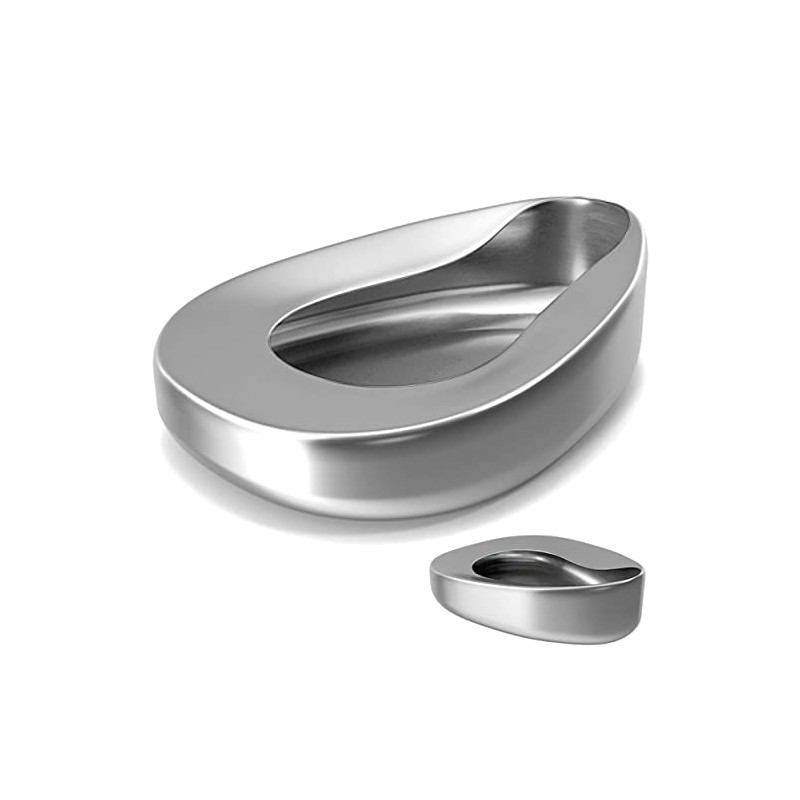 VISION TEK MED High Polished Stainless Steel Heavy-Duty Bed Pans,