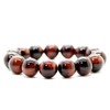 Shikui b462 Red Tiger Eye Bracelet, 0.6 inch (14 mm),