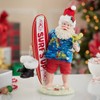 Kurt S. Adler 11-Inch Fabriché Santa with Surfboard and Drink