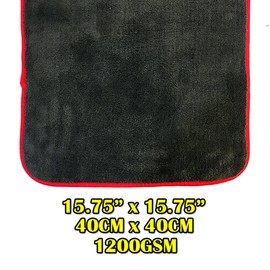 native gear Premium Professional Grade Microfiber cleaing Cloth Towels 16 Inch x 16 Inch Car Drying Wash Detailing Buffing Polishing Towel with Plush Home 1200GSM (2)