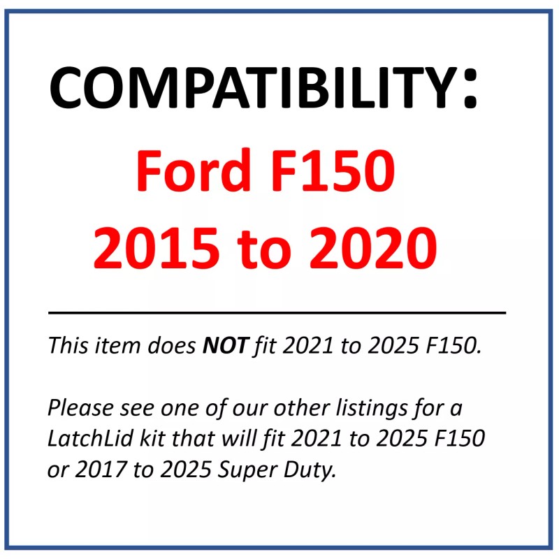 LatchLid Tail Light Theft Deterrent 2015-2020 Ford F150 Pickup