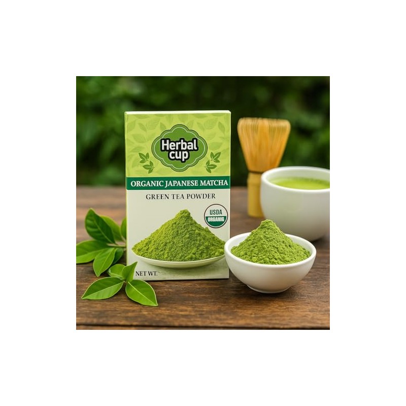 Herbal Cup Té Matcha japonés orgánico (té verde matcha, 113