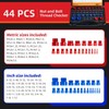 UwinVwin 44 PCS Inch and Metric Thread Checker, Nut and