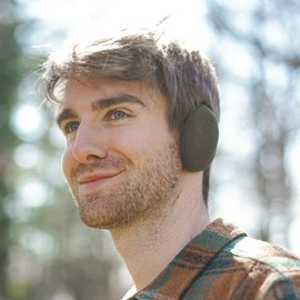 EarCaps JourneyOut Fleece Bandless Ear Warmers/Ear Muffs For Men & Women (Treetop, Medium)