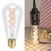 ST64 Bulb Double Spiral E27 4W Dimmable Light Bulb for